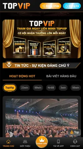Tải App TOPVIP